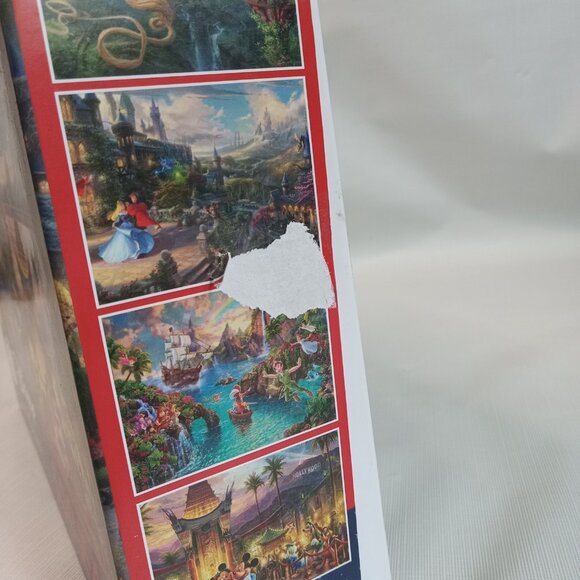 Thomas Kinkade Studios 4 in 1 Assorted Disney Jigsaw Puzzles 500 Piece 18inx14in - Picture 4 of 7